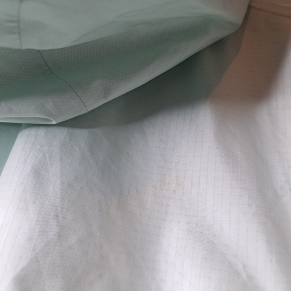 Mountain Hardwear Rain Jacket Women's Large Teal Blue Waterproof Outdoor - Picture 7 of 8